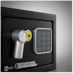 Mini seif pentru bani Yale Home YSV/170/DB1, seif mic de casă, 172x230x170 mm