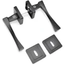 Maner usa negru cu rozeta 35-ZR-8x8-A001-KT-56-61