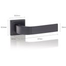 Maner usa negru cu rozeta 35-ZR-8x8-A003-CE-56-61