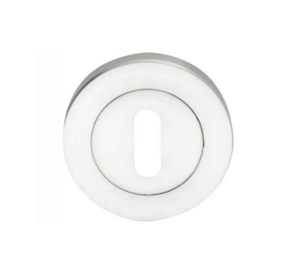 Mâner ușă cu rozetă 35-ZR-A007-QE-22-61, model Cortina, rozete cheie incluse - imagine 2