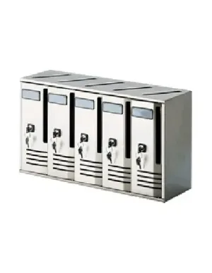 Cutie poștală CUBO 5 argintiu Allubox