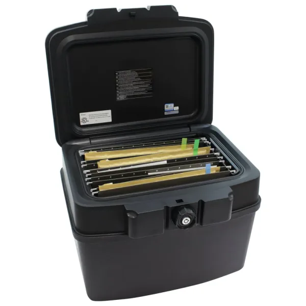 Casetă Antifoc Rottner Fire Data Box 3 Închidere pe Cheie Neagră - imagine 3