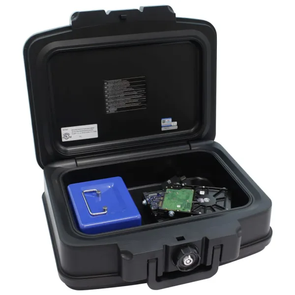 Casetă Antifoc Rottner Fire Data Box 2 Închidere pe Cheie Neagră - imagine 3