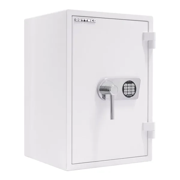 Seif Antifoc și Antiefracție Rottner Atlas Fire 65 EN1 Închidere Electronică Alb