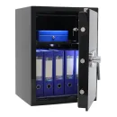 Seif Certificat Rottner Design EN1 Închidere Electronică Negru Lucios