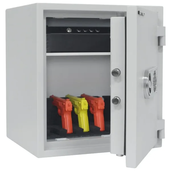 Seif Antifoc și Antiefracție Rottner Opal Fire OPD 55 Premium EN1 Închidere Electronică Gri - imagine 4