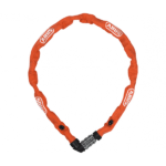 Antifurt bicicletă cu lanț și cifru Abus 1200 Web 60 cm, lanț 4 mm, 200 g, portocaliu