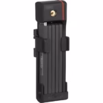 Antifurt bicicletă pliabil Abus Bordo uGrip 5700K/80 BK SH, cu cheie, 80 cm, bare 5 mm, nivel securitate 7/15, suport SH inclus, negru