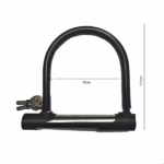 Antifurt bicicletă și scuter U-lock 120x175 mm, oțel inoxidabil
