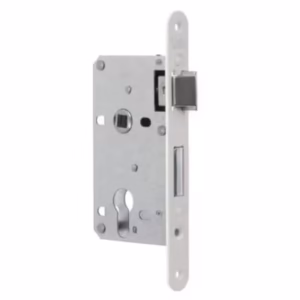 Broască îngropată ușă interior Yale, 43×54 mm, cilindru, culoare alb