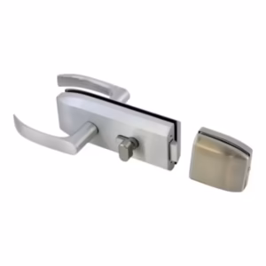 Broască ușă sticlă Y03, inox, dublă închidere