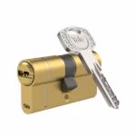 Butuc ușă Yale seria 1350+, 30x30 mm, 5 chei amprentă, profil european, alamă