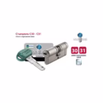 Butuc ușă metalică Mottura C31, 31x31 mm, chei dublu profil, carcasă metalică