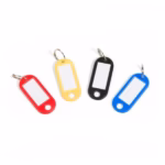 Etichete pentru chei cu inel metalic, set 8 bucăți, multicolore