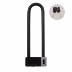 Lacăt bicicletă U-lock negru 96 x 290 mm cu 2 chei
