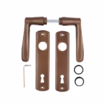 Mâner ușă cu șild A 667.3 VG AP, cheie interior, 72mm