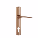 Mâner ușă cu șild A 671.2 VG AP, pentru butuc, culoare maro. interax 85mm