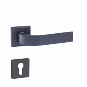 Mâner ușă negru rozetă cilindru Bologna 35-ZR-8×8-A003-CE-56-61