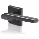 Mâner ușă negru cu rozetă cilindru 35-ZR-8×8-A002-CE-56-61, model Siena