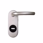 Mâner ușă Securemme 5000KF1 Riva, nichel, Cheie tip seif