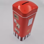 Pușculiță bancnote metalică, model Londra, mărime L, copii și adulți