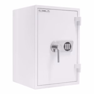 Seif antifoc și antiefracție Rottner Atlas Fire 65 EN1 închidere electronică alb
