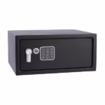 Seif birou pentru laptop Yale YLV/200/DB2, cod și cheie, laptop până la 17,3", 200x430x350 mm, 10 kg, negru