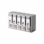 Set cutii poștale argintiu durabil CUBO 5 Allubox