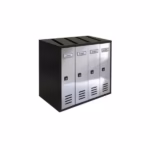 Set cutii poștale argintiu inox COMPOSTO 4 Allubox