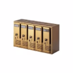 Set cutii poștale bronz durabil CUBO 5 bronz Allubox