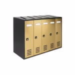 Set cutii poștale bloc Allubox CUBO 5 COMPOSTO, pentru ansambluri rezidențiale