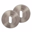 Set rozete metalice pentru uși 35-ZX-QE-09-50, funcție cheie, finisaj alama antiq