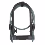 Antifurt bicicletă U-lock cu cablu Yale YUL2C/13/230/1, cu cheie, 230x115 mm, 13 mm, cablu 10 mm, Sold Secure Silver
