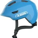 Cască copii bicicletă și trotinetă Abus Smiley 3.0, mărime M, reglaj Zoom Evo Kids, reflectoare, Shiny Blue