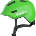 Cască copii bicicletă și trotinetă Abus Smiley 3.0, mărime M, reglaj Zoom Evo Kids, reflectoare, Shiny Green