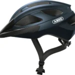 Cască bicicletă MTB Abus Macator, mărime S, 270 g, EN 1078, vizieră detașabilă, Midnight Blue