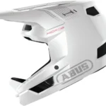 Cască integrală full face MTB Abus HiDrop, downhill, mărime M, EN 1078, ASTM F1952, CPSC, Shiny White