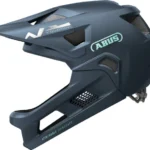 Cască integrală full face copii MTB Abus YouDrop FF, bărbie detașabilă, mărime S 48-55 cm, 430-440 g, Midnight Blue