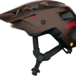 Cască bicicletă MTB trail Abus MoDrop MIPS, mărime M, 370 g, vizieră reglabilă, QUIN ready, Metallic Copper