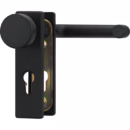 Mâner ușă antifoc Abus KFG cu sild pentru cilindru, buton-mâner, 72 mm