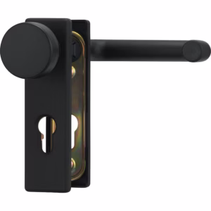 Mâner ușă antifoc Abus KFG cu sild pentru cilindru, buton-mâner, 72 mm