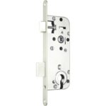 Broască (yală) îngropată ușă interior lemn Abus BZ90/40C, pentru butuc, 40/90 mm, reversibilă, oțel zincat