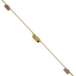 Încuietoare îngropată multipunct ușă de intrare Tesa TS30, oțel lustruit, bară 2,06 m, 6 kg