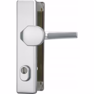 Feronerie de siguranță ușă Abus, cu protecție cilindru, aluminiu, 92 mm