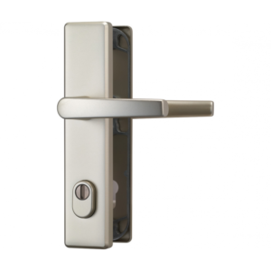 Mâner ușă exterior HLN414, sild cilindru, mâner-mâner, argintiu, 92×54 mm