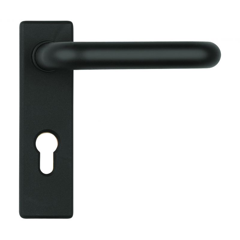 Mâner ușă antifoc Abus cu sild pentru cilindru, mâner-mâner, negru, 72 × 46 mm - imagine 2