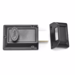 Broască aplicată Yale V564 MB pentru uși de exterior, cu cilindru și 3 chei, negru