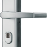 Mâner ușă de siguranță Abus KLS114, mâner-mâner, aluminiu, 72 mm