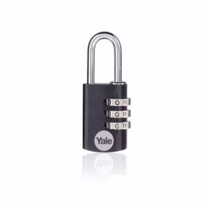 Lacăt cifru Yale YE3CB 20 mm, aluminiu, negru
