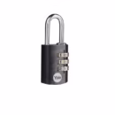 Lacăt cu cifru Yale YE3CB/28, aluminiu, negru, 28 mm